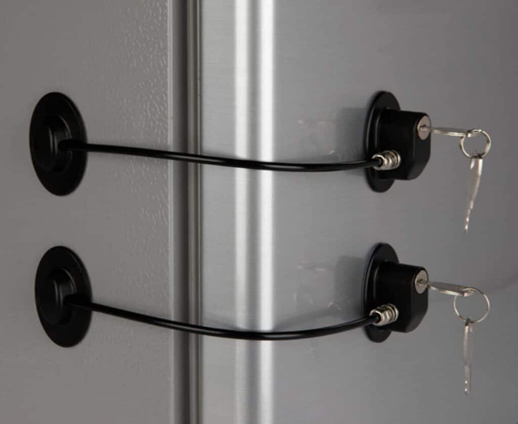 2 Pack Refrigerator Door Locks with Key