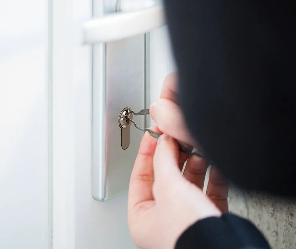 unlock a keypad door lock without the code