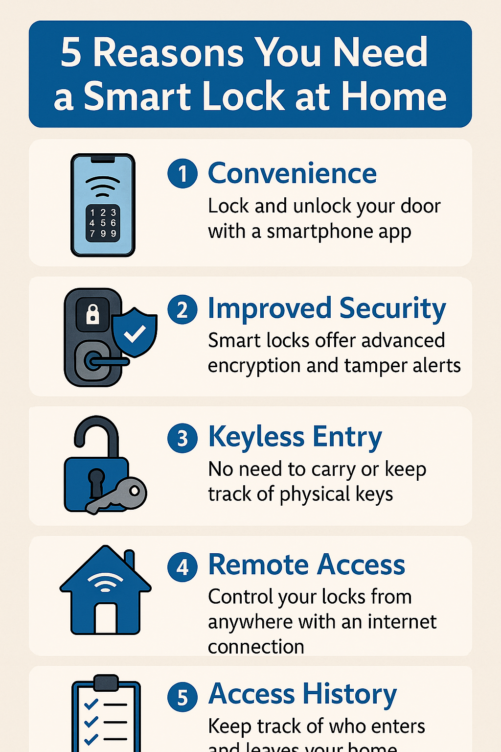 Never Lose Your Keys Again: 5 Reasons to Choose a Smart Lock