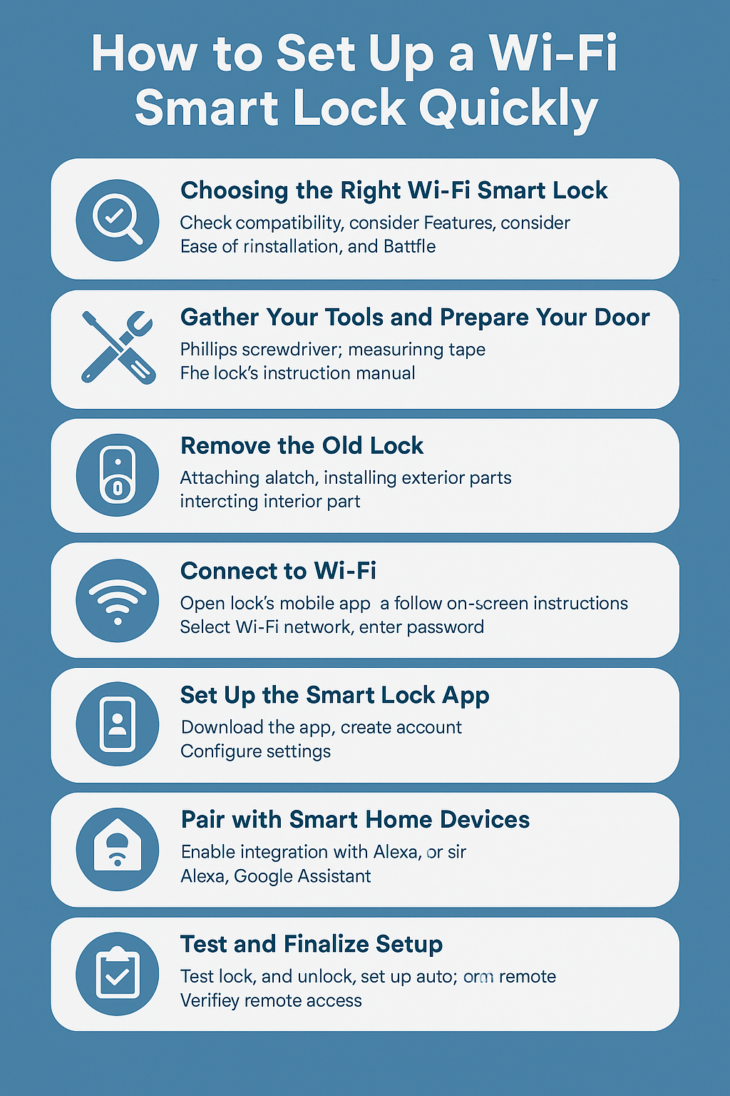  Wi-Fi Smart Lock Setup Guide