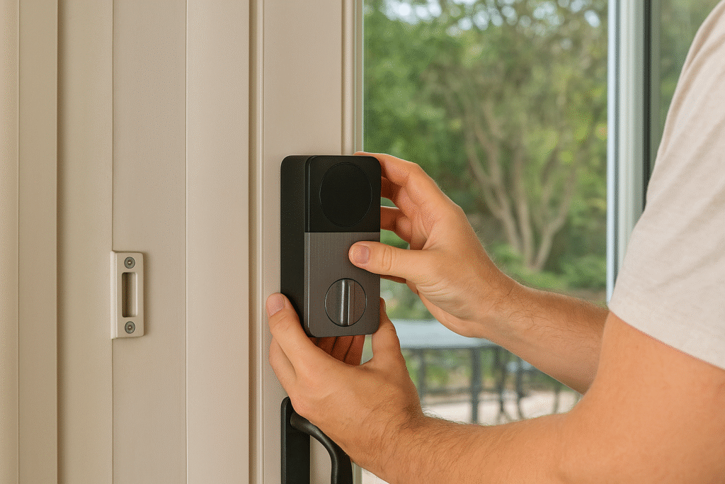 Smart locks for sliding glass doors