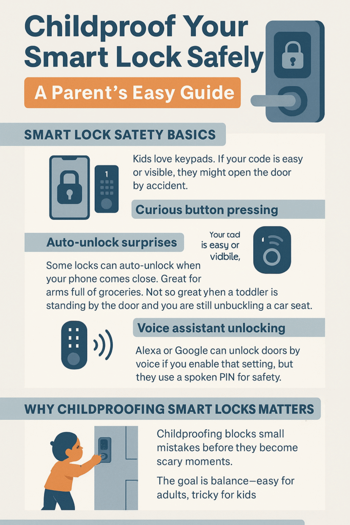 Learn smart lock safety basics, childproofing methods, and family-friendly features. Simple steps and checklists help you keep kids safe and doors secure.