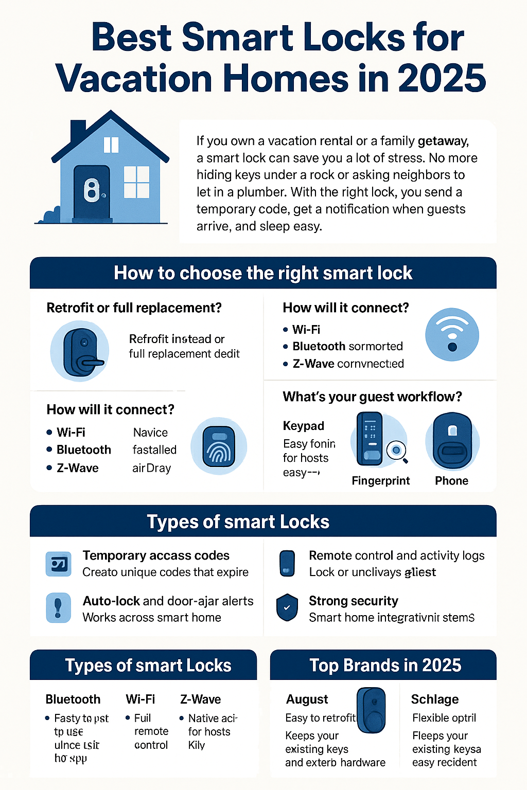 best smart locks for vacation homes