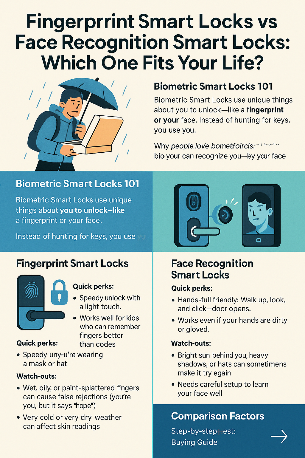 fingerprint smart locks vs face recognition smart locks