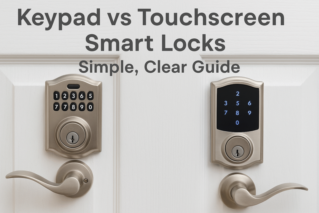 Keypad vs Touchscreen Smart Locks: Simple, Clear Guide