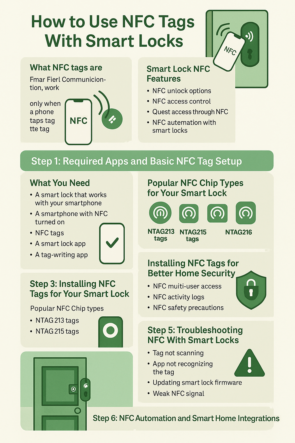How to use NFC tags with smart locks