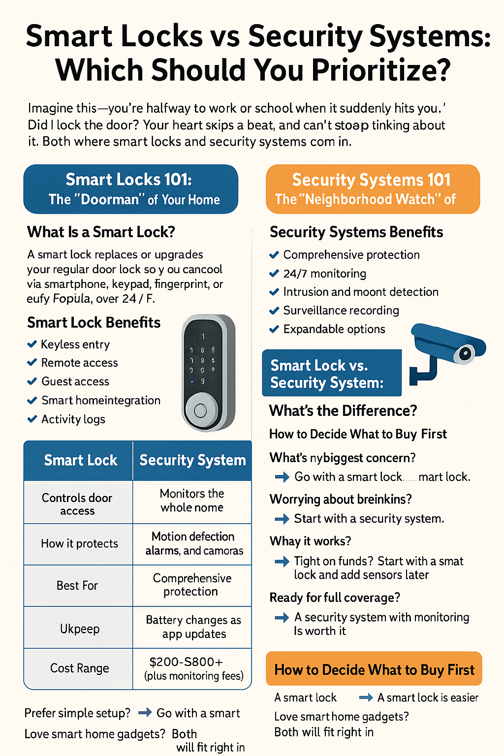 smart locks vs security systems